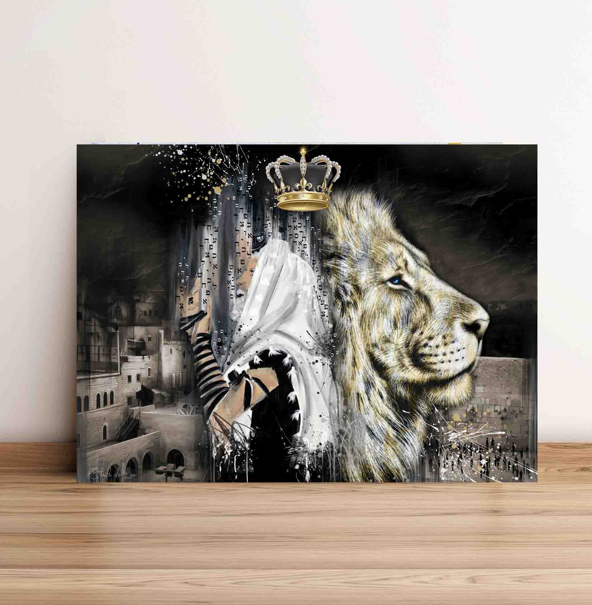Tableau “L’Homme qui prie et le Lion”