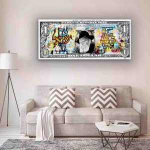 Billet Dollar Blanc Avec le Rabbi