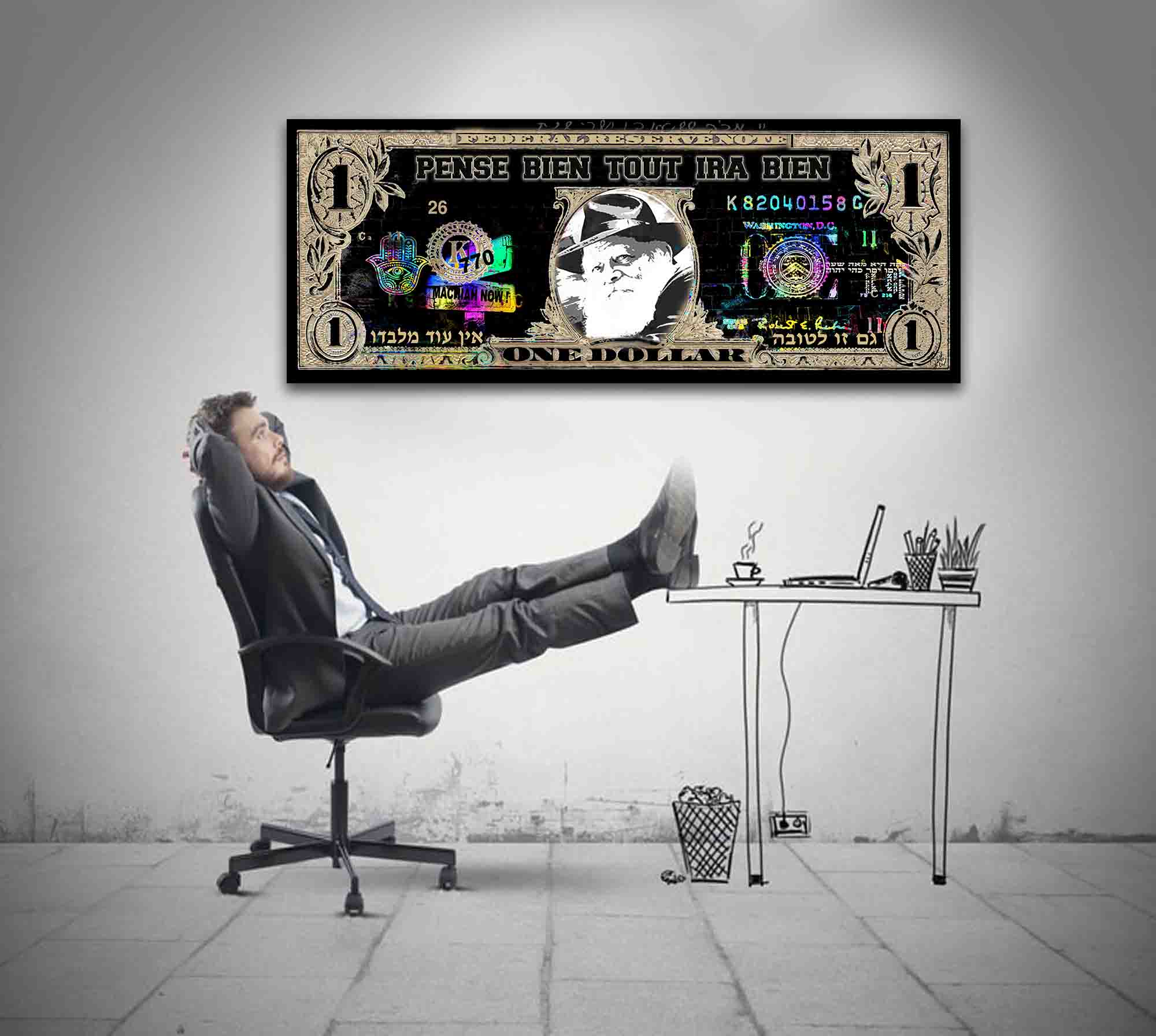 Billet dollar black avec le rabbi